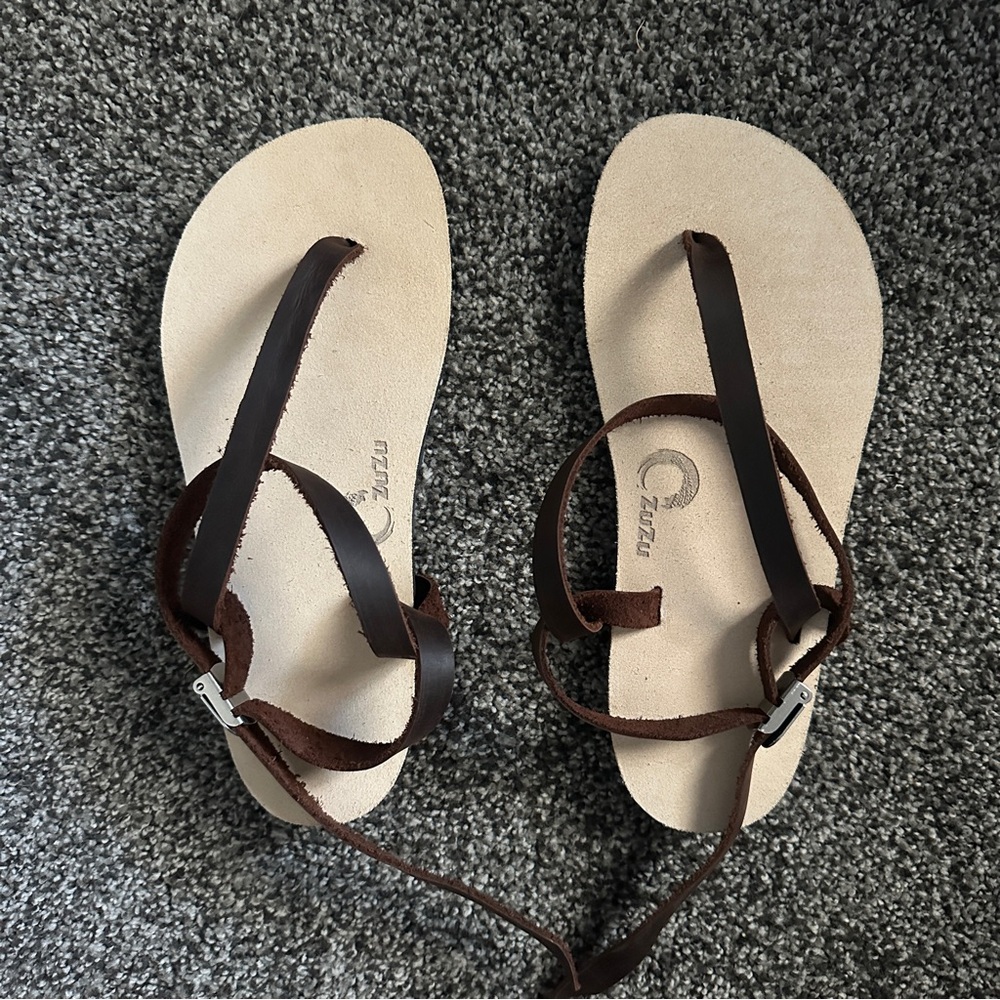 Zuzu Sandals Dune Leather Barefoot Sandals